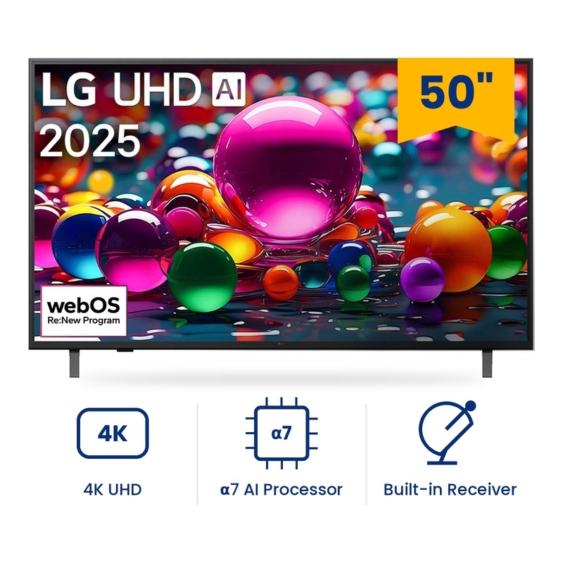 شاشة تلفزيون سمارت ال جي 4K 50 بوصة