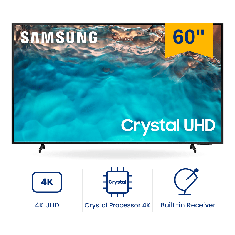 شاشة سمارت سامسونج كريستال UHD 60 بوصة 4K UHD