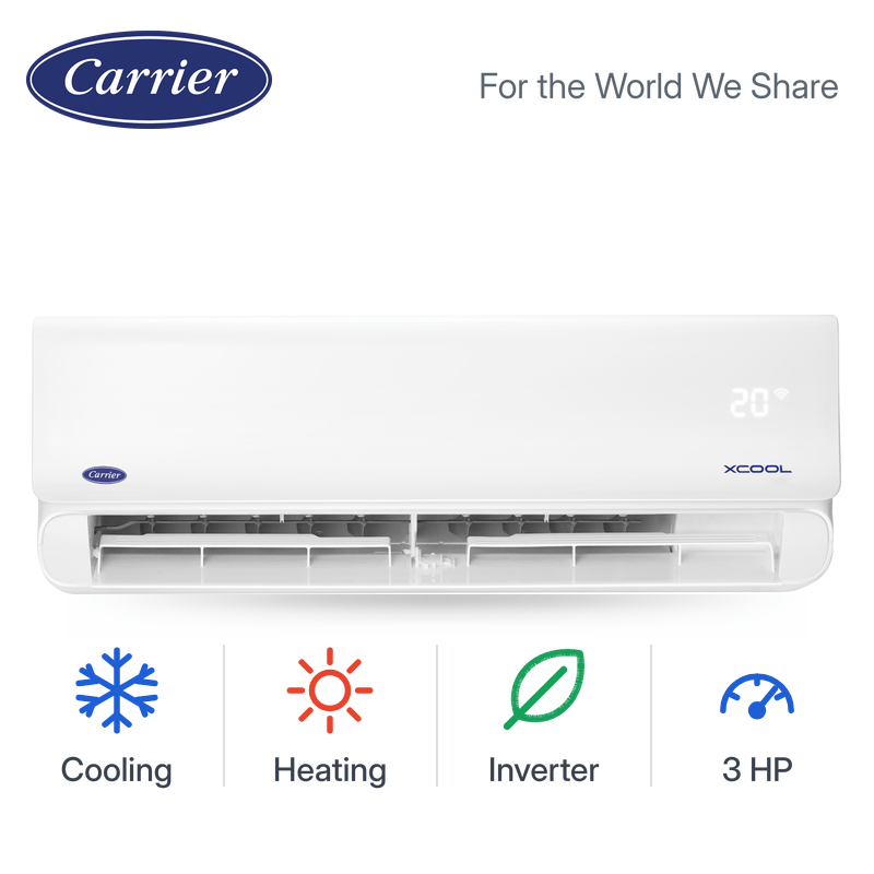 Carrier X Cool Split Air Conditioner Inverter 3 HP Cooling & Heating