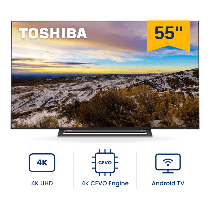 شاشة سمارت أندرويد توشيبا 55 بوصة 4K UHD