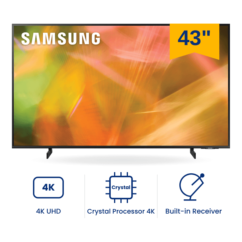 شاشة سمارت سامسونج كريستال UHD فندقي 43 بوصة 4K UHD