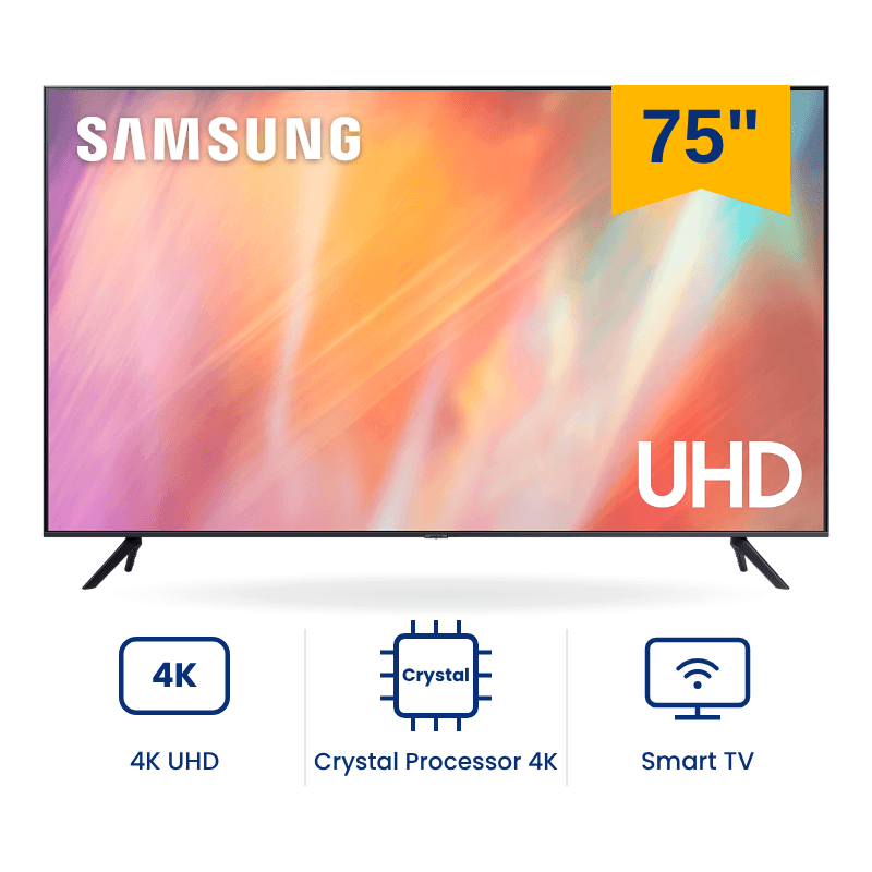 شاشة سمارت سامسونج كريستال UHD 75 بوصة 4K UHD