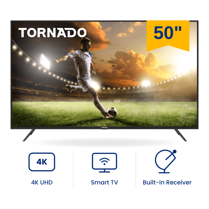 شاشة سمارت تورنيدو 50 بوصة 4K UHD