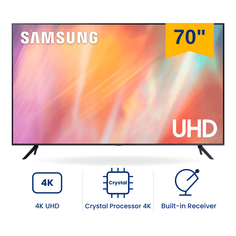 شاشة سمارت سامسونج كريستال UHD 70 بوصة 4K UHD