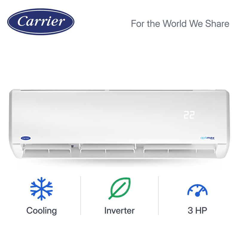 Carrier Optimax Split Air Conditioner Inverter 3 HP Cooling Only