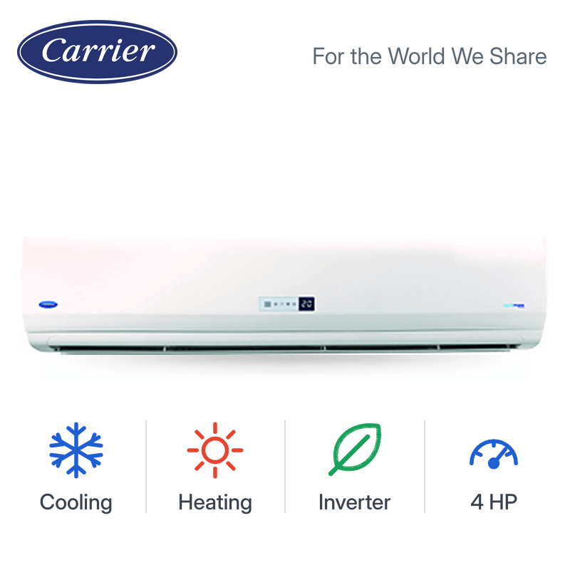 Carrier Optimax Split Air Conditioner Inverter 4 HP Cooling & Heating