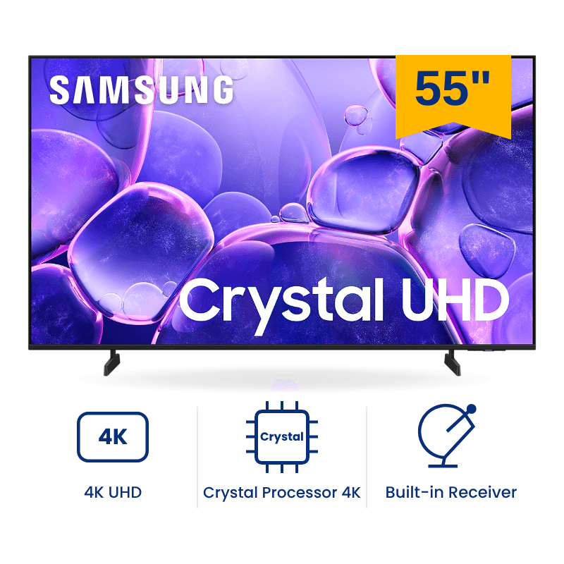 شاشة سمارت سامسونج كريستال UHD 55 بوصة 4K UHD