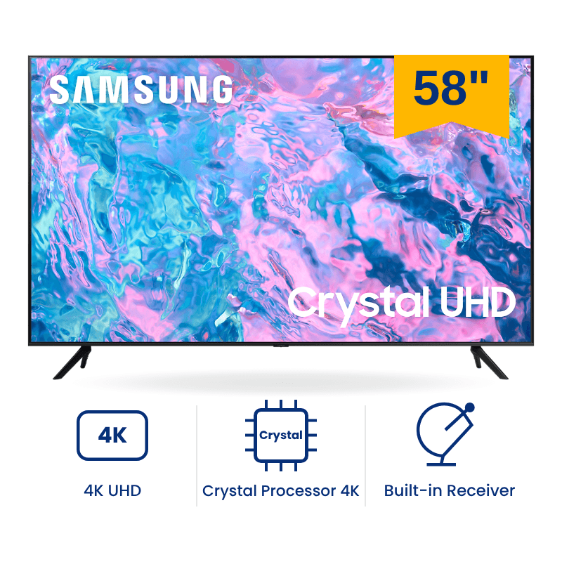 شاشة سمارت سامسونج كريستال UHD 58 بوصة 4K UHD