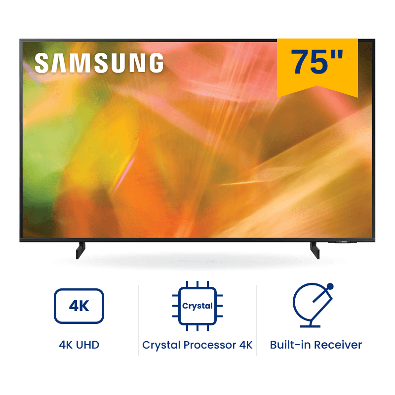 شاشة سمارت سامسونج كريستال UHD فندقي 75 بوصة 4K UHD